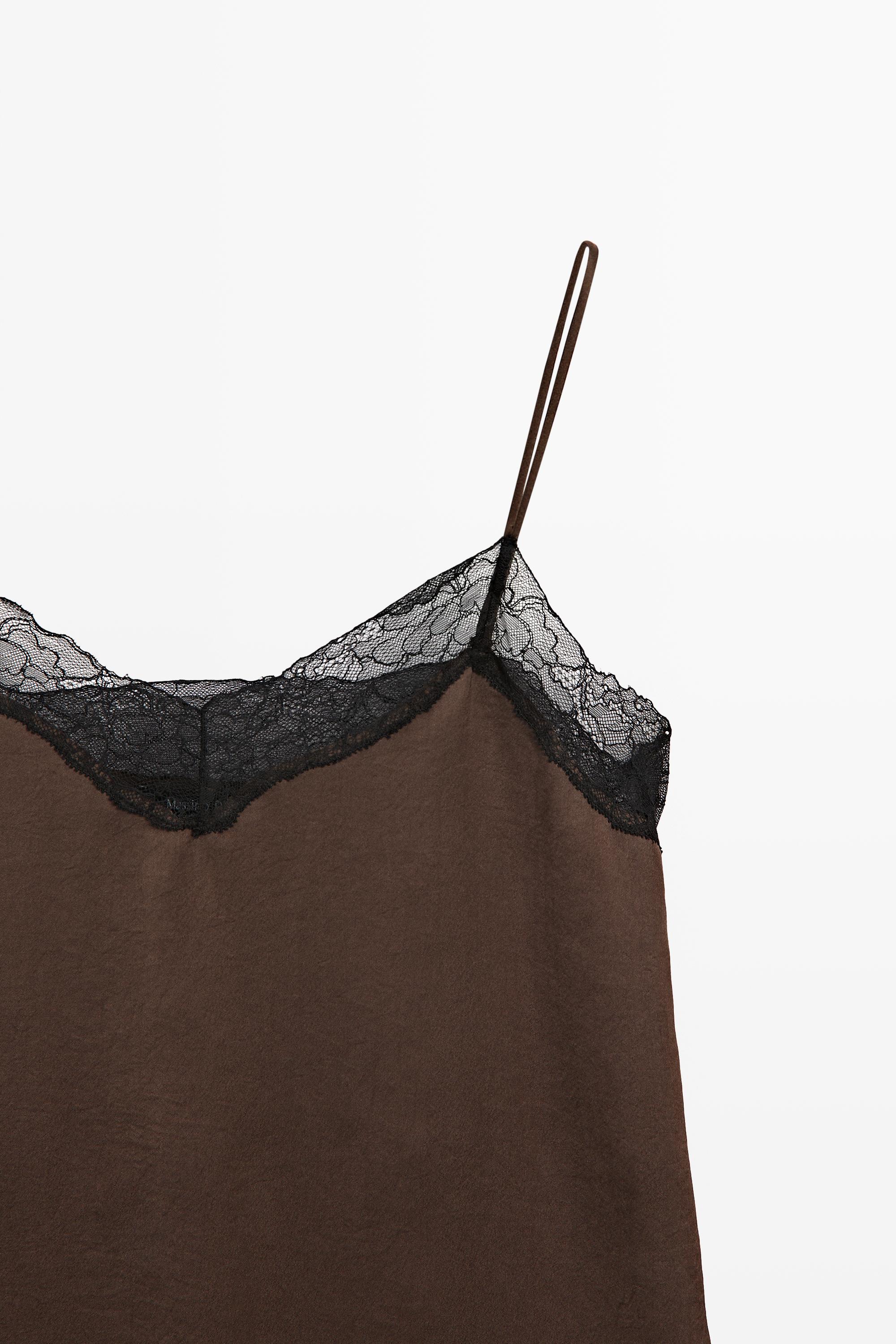Contrast lace camisole top